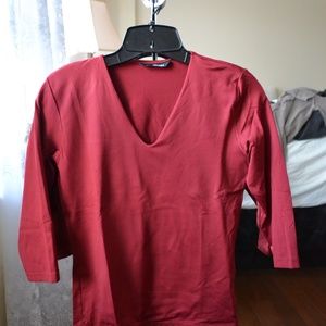 Red Stretchy Blouse